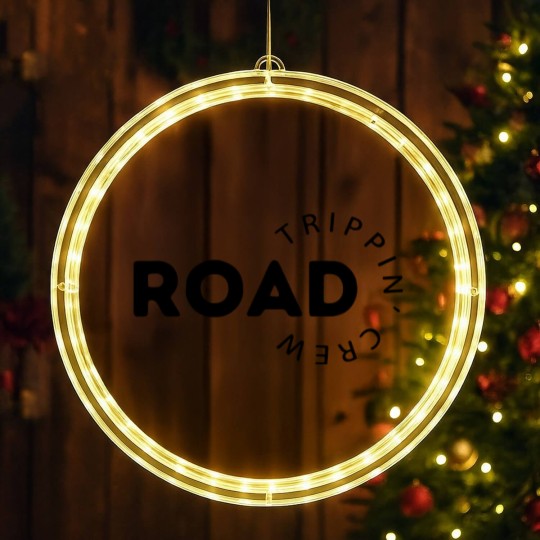 Discover Road Trippin Crew LED Christmas Window Lights, Family Vacation LED Christmas Window Lights, Vacation LED Christmas Window Lights