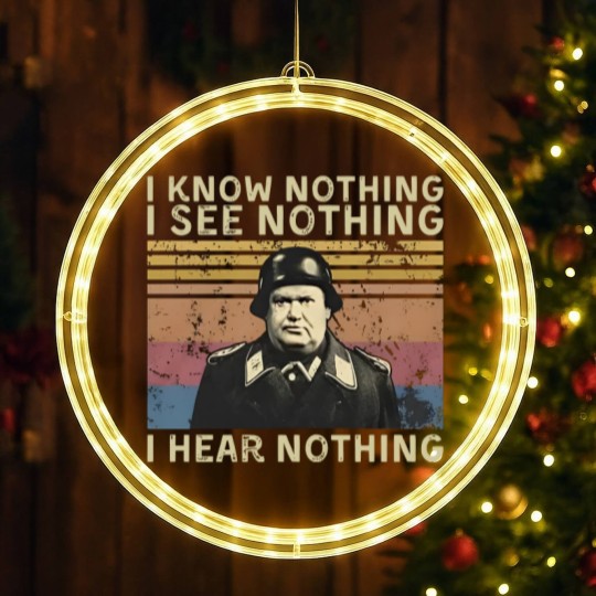 Discover Hogan's Heros I Know Nothing I See Nothing I Hear Nothing Vintage LED Christmas Window Lights