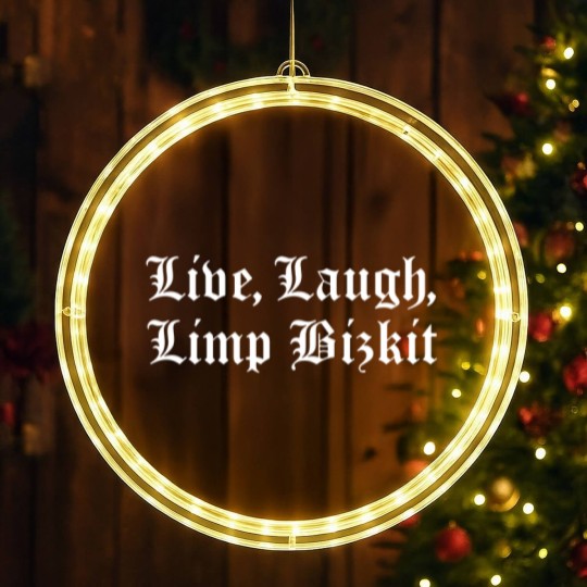 Discover Live Laugh Limp Bizkit Magnet LED Christmas Window Lights