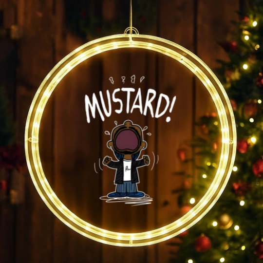 Discover Kendrick Lamar Mustard Mene LED Christmas Window Lights, Kendrick Lamar LED Christmas Window Lights