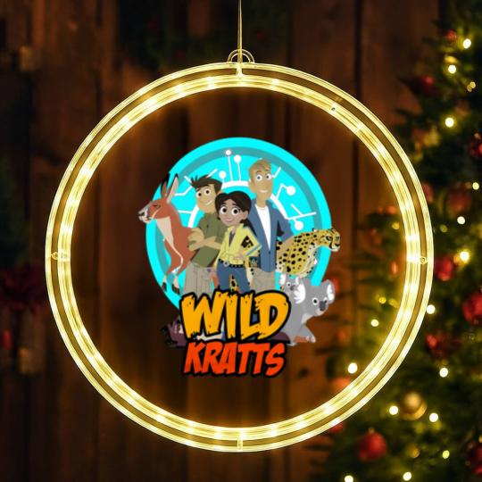 Discover Wild Kratts Birthday LED Christmas Window Lights, Wild Kratts Theme Party, Personalized LED Christmas Window Lights