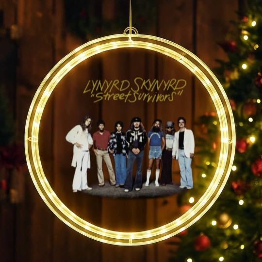 Discover Lynyrd Skynyrd LED Christmas Window Lights, Street Survivors Gary Rossington Collins LED Christmas Window Lights