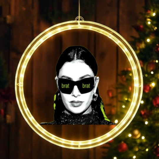 Discover BRAT CHARLI XCX Album LED Christmas Window Lights