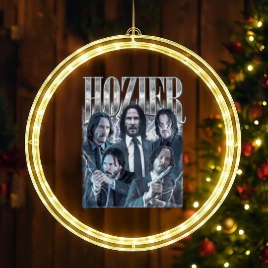 Discover HOZIER I  Keanu Reeves LED Christmas Window Lights, Action Movies Lover LED Christmas Window Lights, Hozier LED Christmas Window Lights Gifts