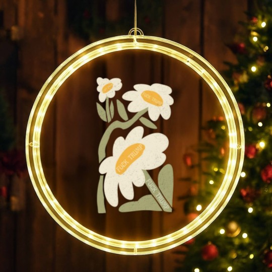 Discover Subtle Anti Trump LED Christmas Window Lights, Subtle Anti MAGA LED Christmas Window Lights