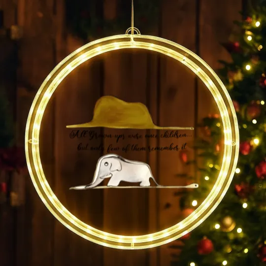 Discover Le Petit Prince LED Christmas Window Lights, Little Prince LED Christmas Window Lights, Boa Elephant or Hat LED Christmas Window Lights, Prince and Fox LED Christmas Window Lights