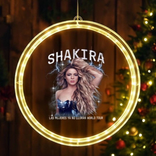 Discover 2024 Shakira Tour LED Christmas Window Lights, Las Mujeres Ya No Lloran World Tour LED Christmas Window Lights