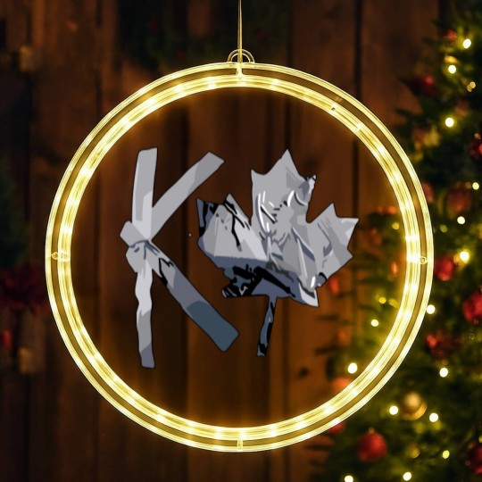 Discover Wrestling Entertainment Kevin Owens K Canada Maple Leaf LED Christmas Window Lights