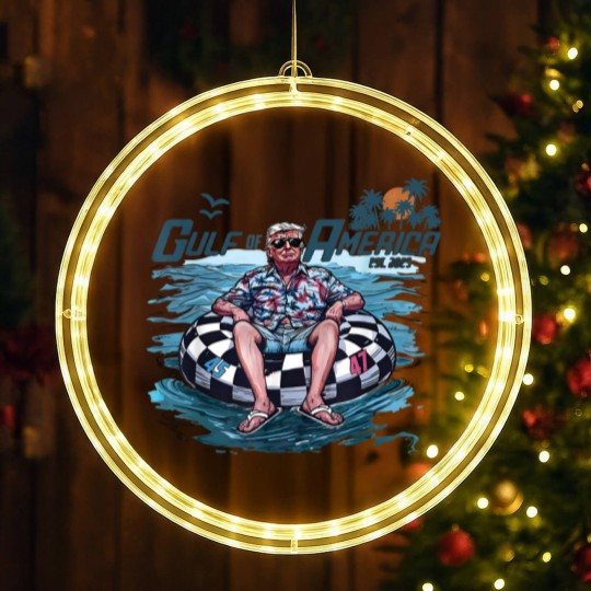 Discover Trump LED Christmas Window Lights Gulf Of Us America Est 2025 LED Christmas Window Lights