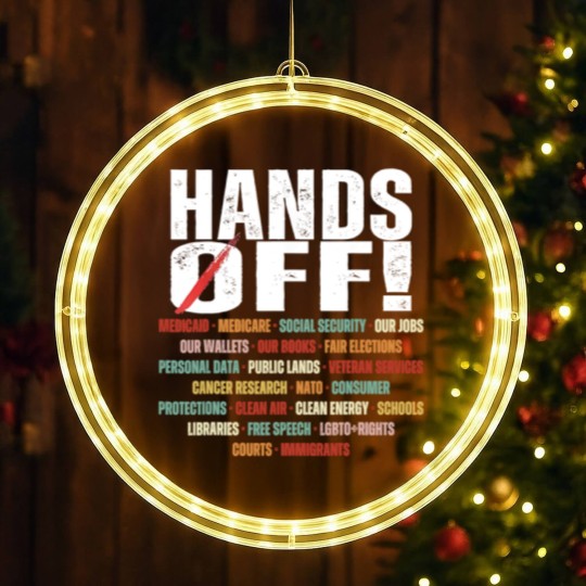 Discover Hands Off Protest Political Activism Activism Save Public LED Christmas Window Lights