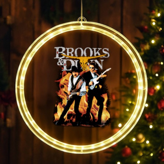 Discover Brooks And Dunn LED Christmas Window Lights, Vintage Country Concert Unisex LED Christmas Window Lights
