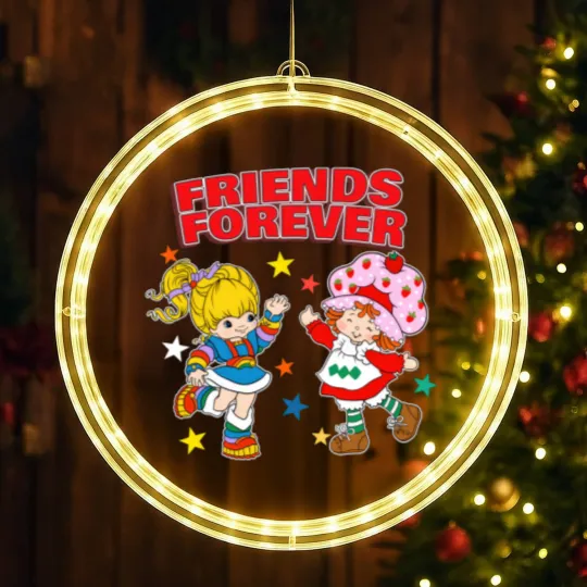 Discover Friends forever - Rainbow Brite - LED Christmas Window Lights