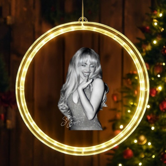 Discover Vintage Sabrina 2024 Tour LED Christmas Window Lights,, Carpenter Graphic LED Christmas Window Lights, Trendy LED Christmas Window Lights 2024 Gift