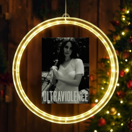 Discover Lana Del Rey Ultraviolence LED Christmas Window Lights, Vintage Fan