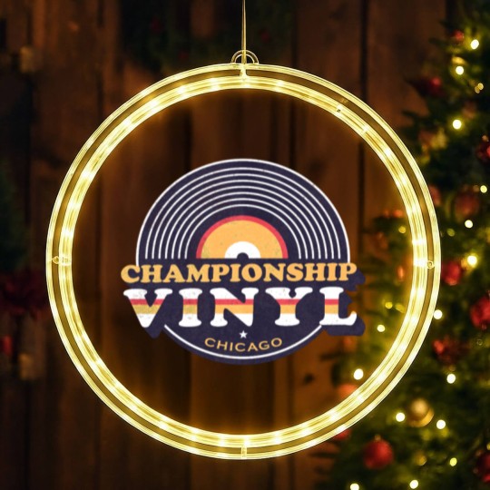Discover Championship Vinyl LED Christmas Window Lights