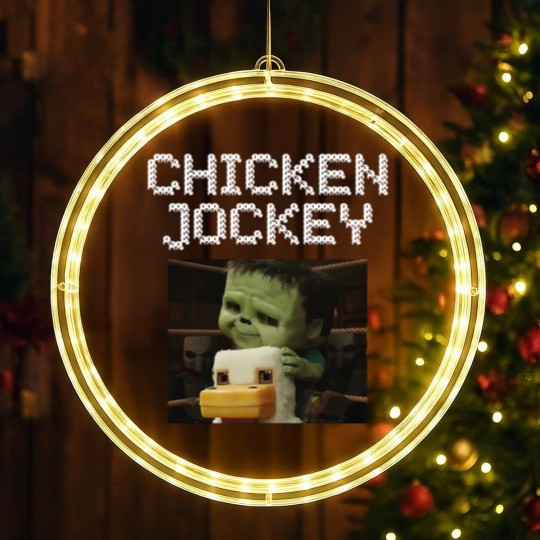 Discover chicken jockey minecraft - Chicken Jockey Minecraft 2025 - LED Christmas Window Lights