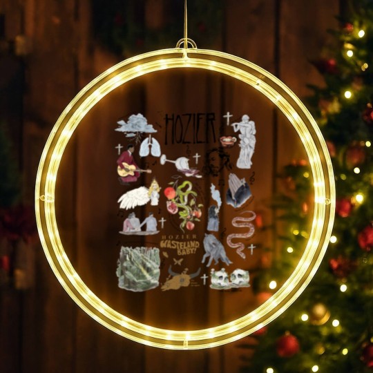 Discover Hozier Unreal Unearth LED Christmas Window Lights, Vintage Unreal Unearth Tour Music 2024 LED Christmas Window Lights