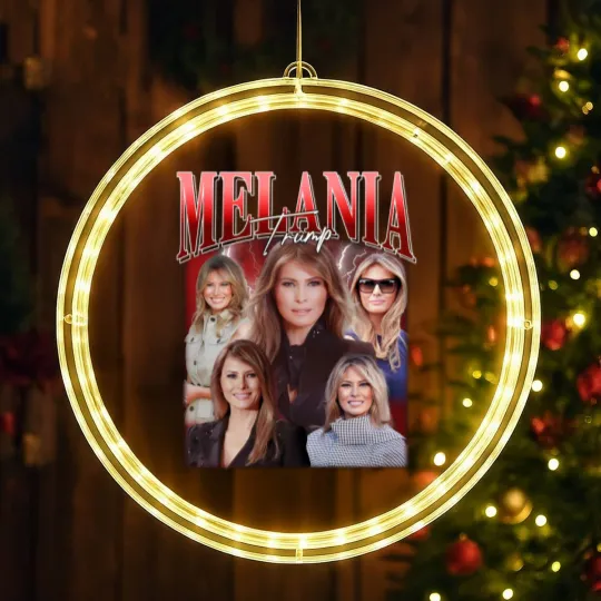 Discover Melania Trump Bootleg Vintage LED Christmas Window Lights, Melania Trump LED Christmas Window Lights