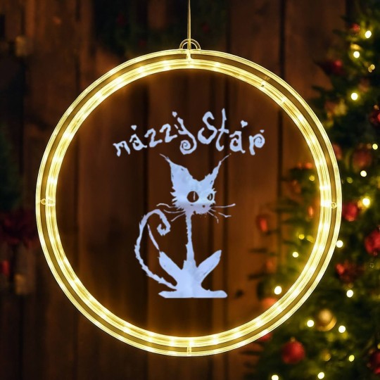 Discover Cat Mazzy Star LED Christmas Window Lights, Vintage Mazzy Star LED Christmas Window Lights