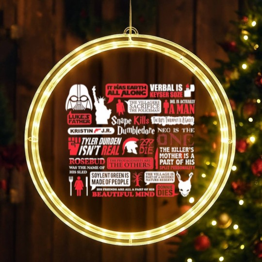Discover Movie Spoilers Funny LED Christmas Window Lights, Men's Women's Sizes (wtb-094)