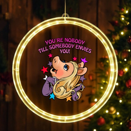 Discover Miss Puppet Character Piggy  Love You LED Christmas Window Lights