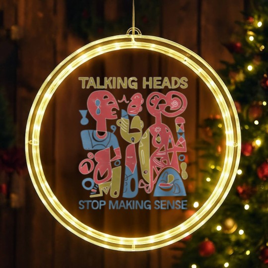 Discover Stop Making Sense Talking head retro LED Christmas Window Lights, Talking head indie shoegaze LED Christmas Window Lights