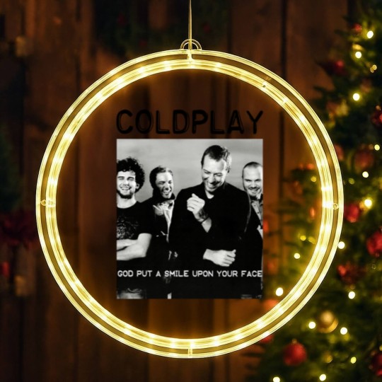 Discover Coldplay World Tour 2025 LED Christmas Window Lights, Gift LED Christmas Window Lights For Coldplay Fans
