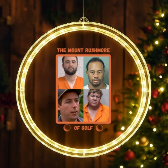 Discover Mount Rushmore of Golf LED Christmas Window Lights, Funny Golf LED Christmas Window Lights, Tiger LED Christmas Window Lights, Free Scottie