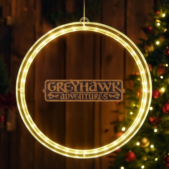 Discover GREYHAWK - Advanced Dungeons and Dragons - Old School DnD LED Christmas Window Lights