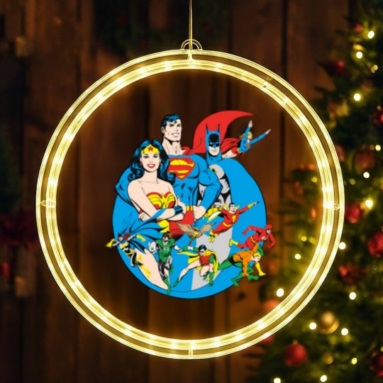 Discover DC Comics Originals Members LED Christmas Window Lights