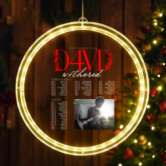 Discover D4VD Withered 2025 World Tour Dates LED Christmas Window Lights