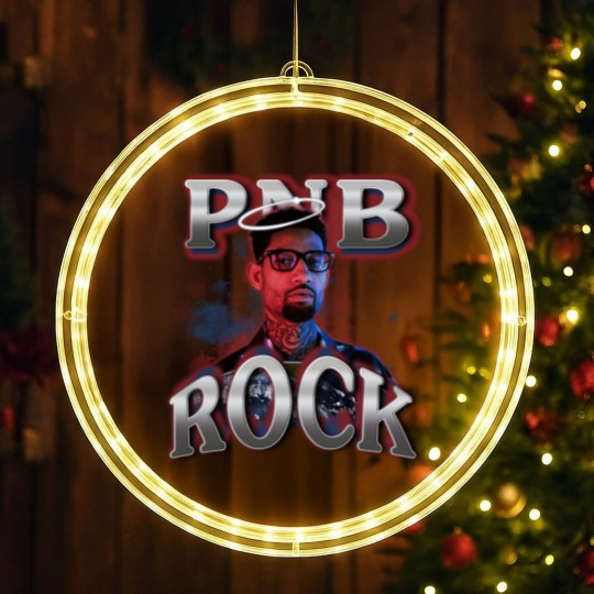 Discover PNB Rock LED Christmas Window Lights, PNB Rock LED Christmas Window Lights, Rapper Merch