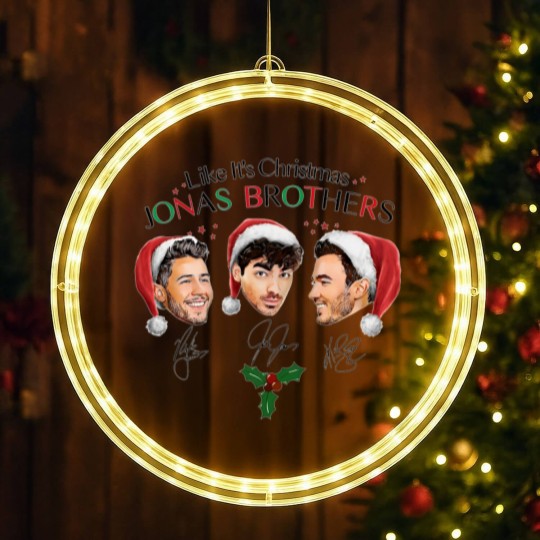 Discover Like It's Christmas Jonas Brothers LED Christmas Window Lights, Jonas Brothers Unisex LED Christmas Window Lights