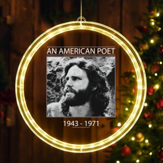 Discover Jim Morrison An American Poet LED Christmas Window Lights, The Doors Rock LED Christmas Window Lights,  Vintage LED Christmas Window Lights, Gift LED Christmas Window Lights, Vintage LED Christmas Window Lights