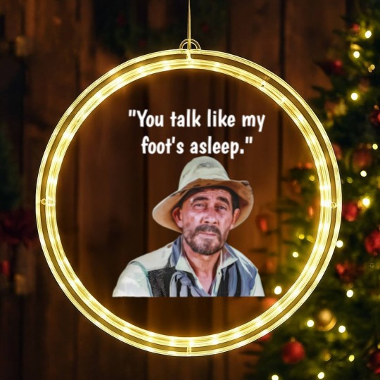 Discover Vintage TV Westerns Festus Gunsmoke "You Talk Like My Foot's Asleep"  LED Christmas Window Lights LED Christmas Window Lights