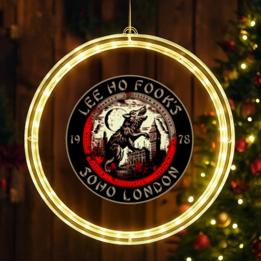 Discover Lee Ho Fooks - Soho London - 1978 - Warren Zevon - Werewolves of London - Block Print LED Christmas Window Lights