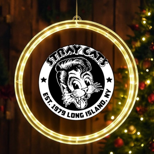 Discover Stray Cats Unisex LED Christmas Window Lights: Est 1979