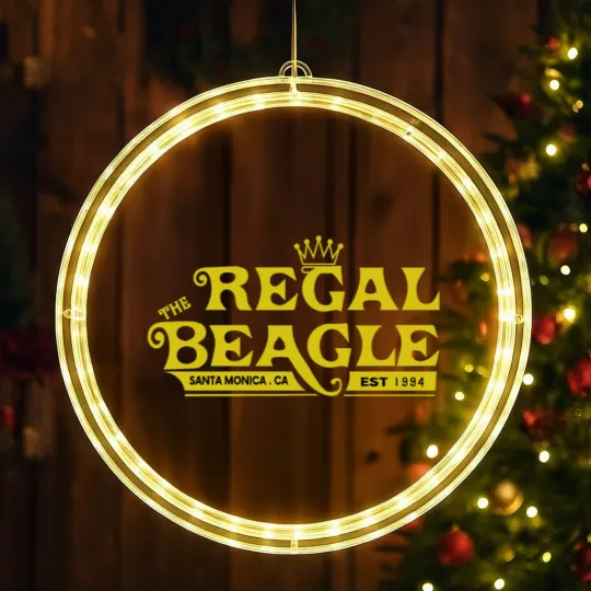 Discover The Regal Beagle Funny Beagle funny gift LED Christmas Window Lights