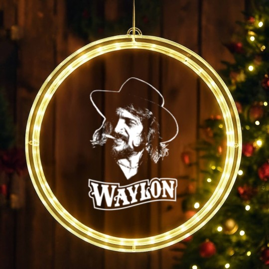 Discover Waylon Jennings Vintage LED Christmas Window Lights, Waylon TOUR 1984 Vintage LED Christmas Window Lights