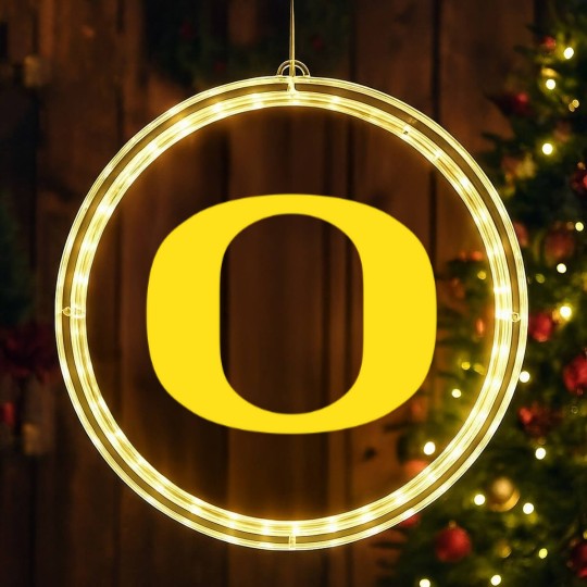 Discover The University of Oregon (UO) Ducks Baseball Caps LED Christmas Window Lights