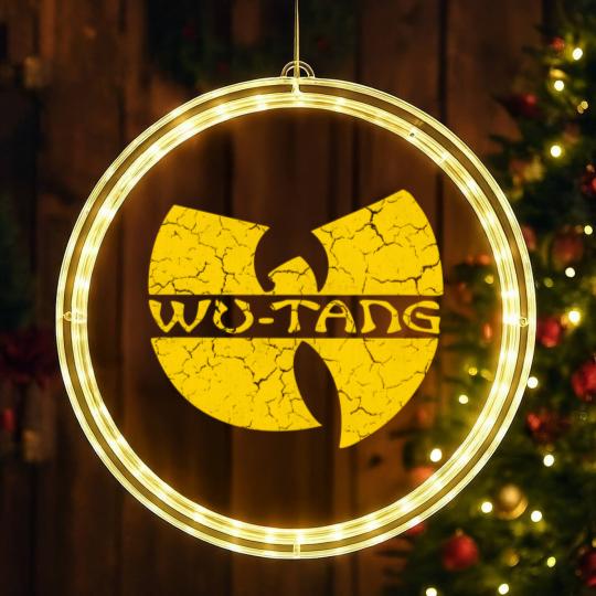 Discover Wutang with Text - Grunge - Wutang - LED Christmas Window Lights