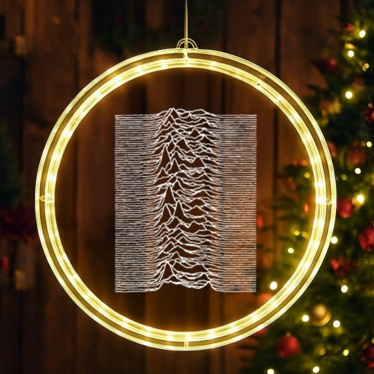 Discover division unknown pleasures albums Song Lyrics Logo LED Christmas Window Lights