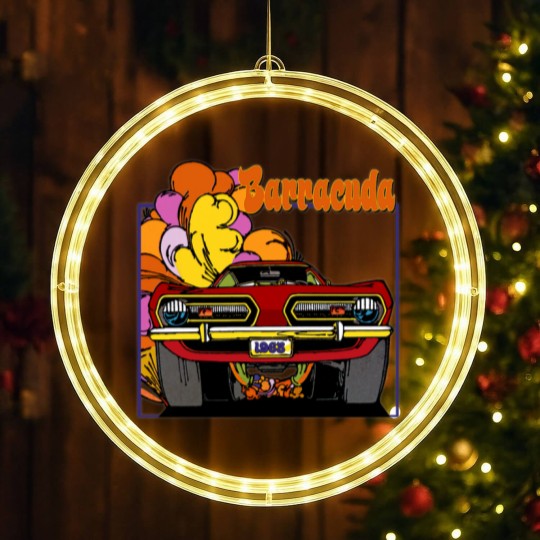 Discover 1968 Plymouth Barracuda Car T LED Christmas Window Lights