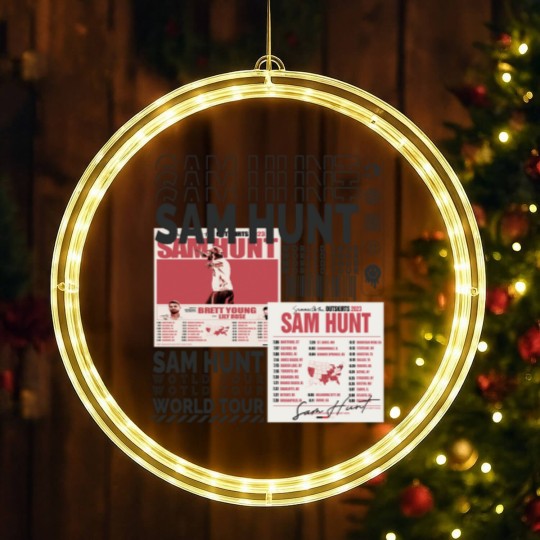 Discover Sam Hunt Music LED Christmas Window Lights 90s Y2K Merch Vintage LED Christmas Window Lights