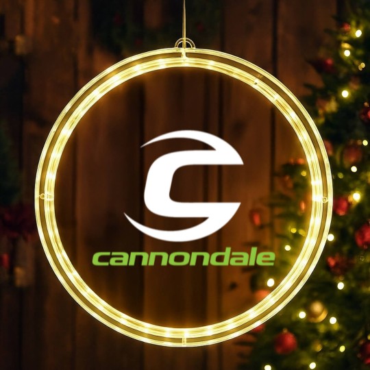 Discover Cannondale logo bike LED Christmas Window Lights