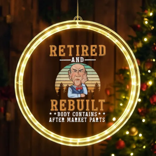 Discover Funny Jeff Retired And Rebuild Body Contains After Market Part LED Christmas Window Lights