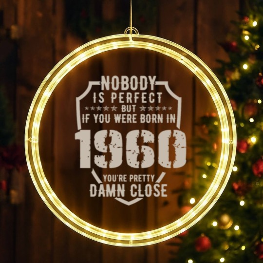 Discover 60th birthday - born in 1960 LED Christmas Window Lights