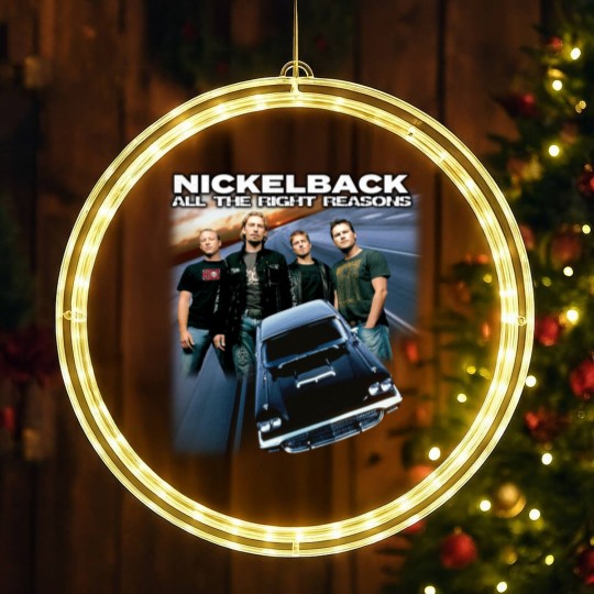 Discover Nickelback Music LED Christmas Window Lights, Vintage Get Rollin' Tour 2023 Tickets Album All the Right Reasons