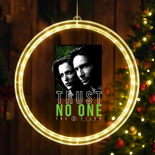 Discover The X-Files Mulder Scully Trust No One LED Christmas Window Lights