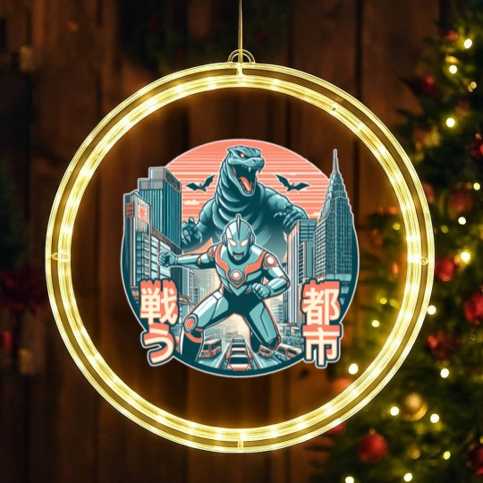 Discover Ultraman Vs Godzillá - Warzone 6 LED Christmas Window Lights LED Christmas Window Lights